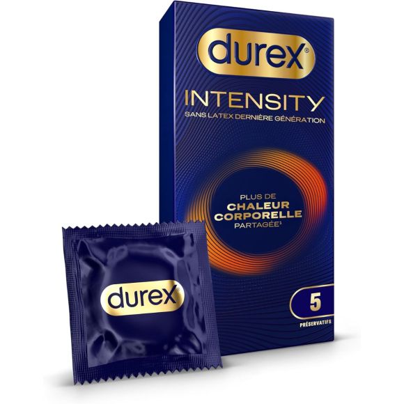 Préservatifs Intensity Durex - boite de 5 préservatifs