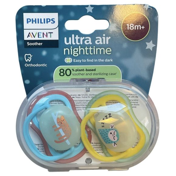 Ultra Air nighttime sucettes +18mois Avent - lot de 2 sucettes