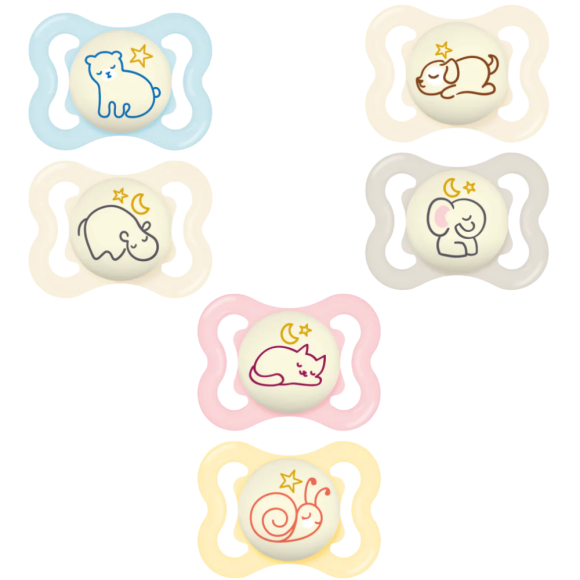 Sucette Supreme nuit 2-6 mois MAM - boîte de 2 sucettes