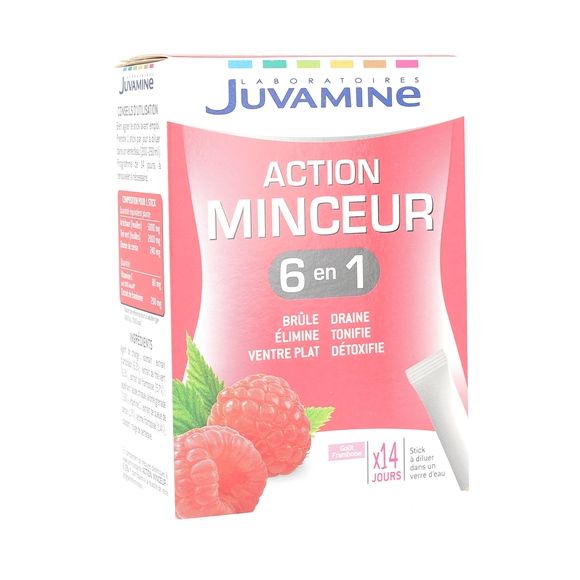 Action minceur 6 en 1 Juvamine - 14 sticks
