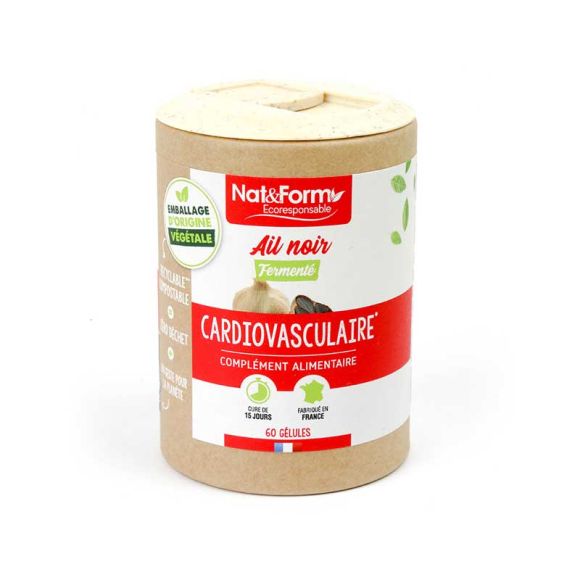 Ail noir fermenté Ecoresponsable Nat&form - Boite de 60 gélules