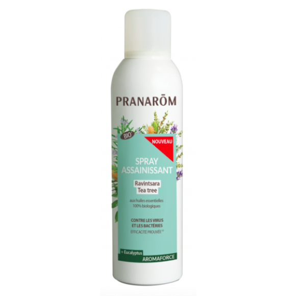 Aromaforce Spray assainissant Ravintsara Tea Tree bio Pranarôm - spray de 150 ml