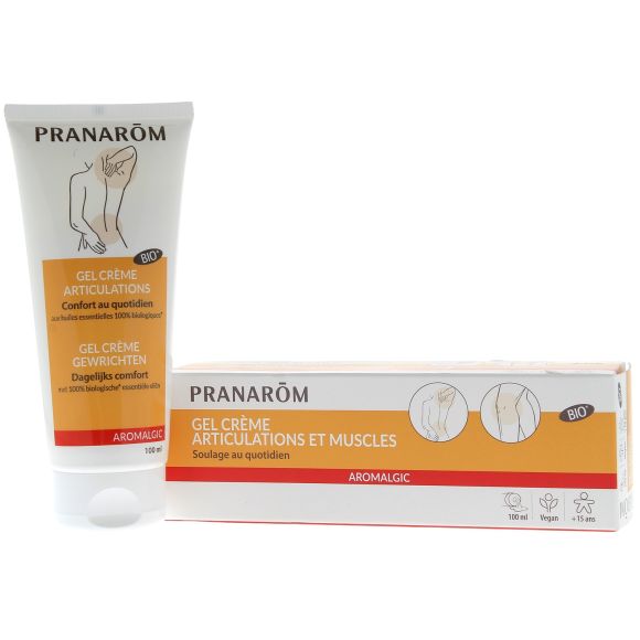 Aromalgic gel crème articulations et muscles bio Pranarôm - tube de 100 ml