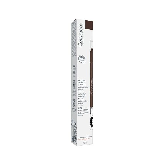 Crouvance 2en1 crayon yeux et sourcils brun Avène - crayon de 1,35g