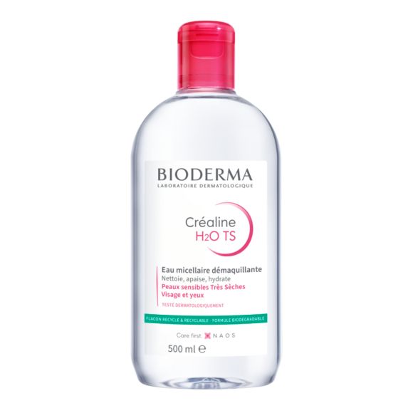 Eau micellaire Créaline TS H20 Bioderma - flacon de 500 ml