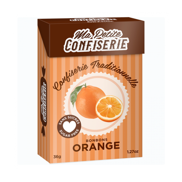 Bonbons orange Ma petite confiserie - boîte de 36,5 g