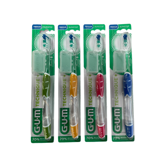 Brosse à dents Technique+ medium GUM - une brosse à dents
