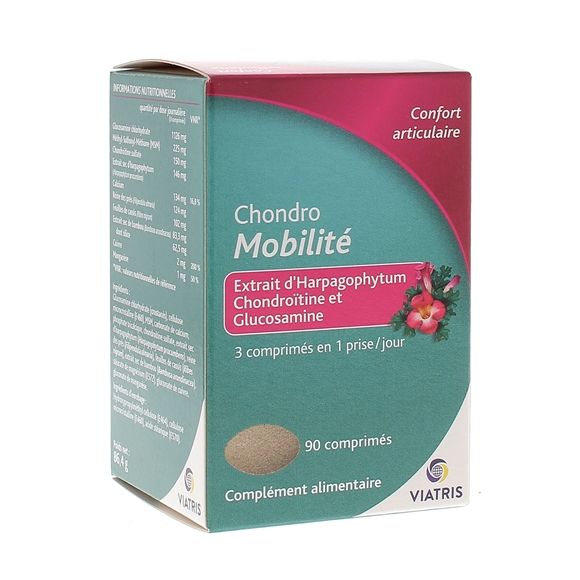 Chondro Mobilité confort articulaire Viatris - boîte de 90 comprimés