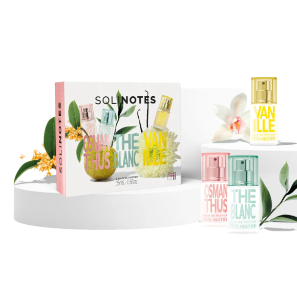 Coffret découverte Osmanthus, Thé Blanc, Vanille Solinotes - coffret de 3 produits