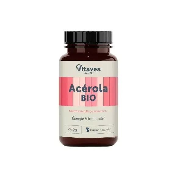 Acérola bio Vitavea - pot de 28 comprimés