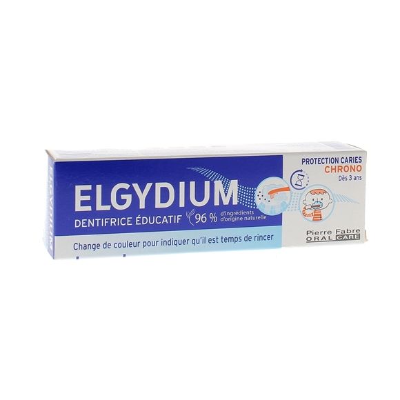 Dentifrice éducatif chrono enfants Elgydium - tube de 50ml