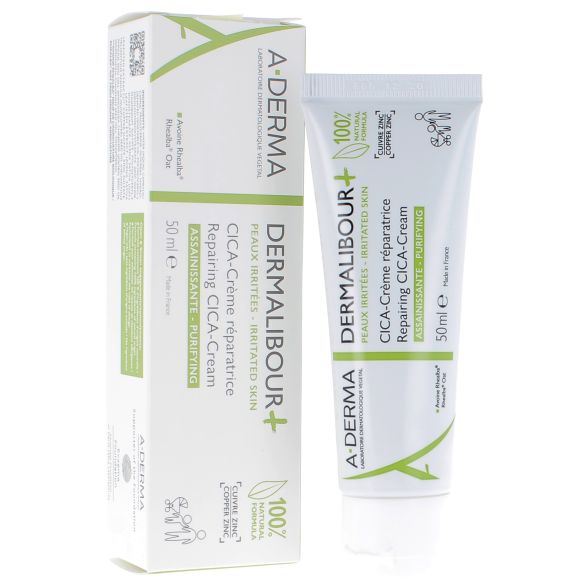 Dermalibour+ cica - crème réparatrice assainissante  Aderma - tube de 50 ml