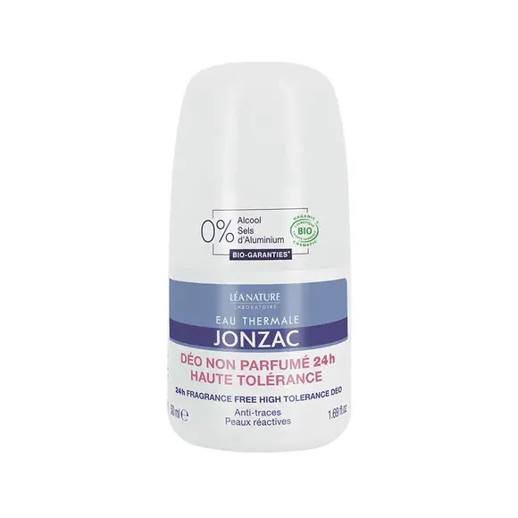 Déo non parfumé 24h haute tolérance bio Eau Thermale Jonzac - roll-on de 50ml