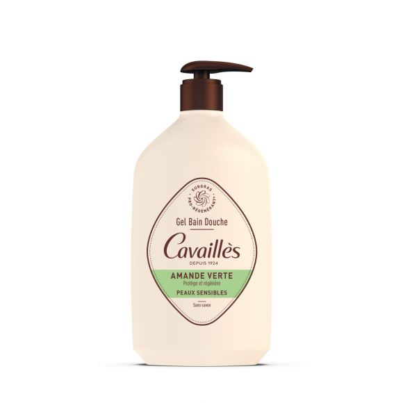 Gel bain et douche surgras amande verte Rogé Cavaillès - flacon de 1L