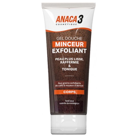 Gel douche minceur exfoliant Anaca3 - tube de 220 ml