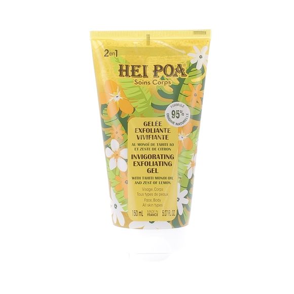Gelée exfoliante vivifiante Hei Poa - tube de 150ml