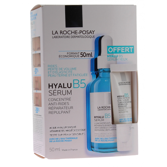 Hyalu B5 Sérum anti-rides réparateur repulpant + sérum yeux offert La Roche-Posay - coffret de 2 produits