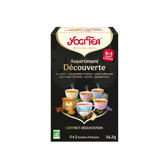 Infusion Assortissement Découverte Yogi Tea - boîte de 18 sachets