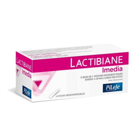 Lactibiane imedia microbiote Pileje - boite de 4 sticks orodispersibles