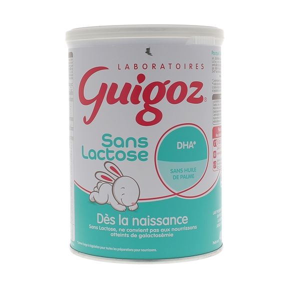 Lait en poudre sans lactose 1er âge Guigoz - pot de 400g