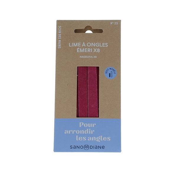 Limes à ongles émeri petit modèle Sanodiane - 8 limes
