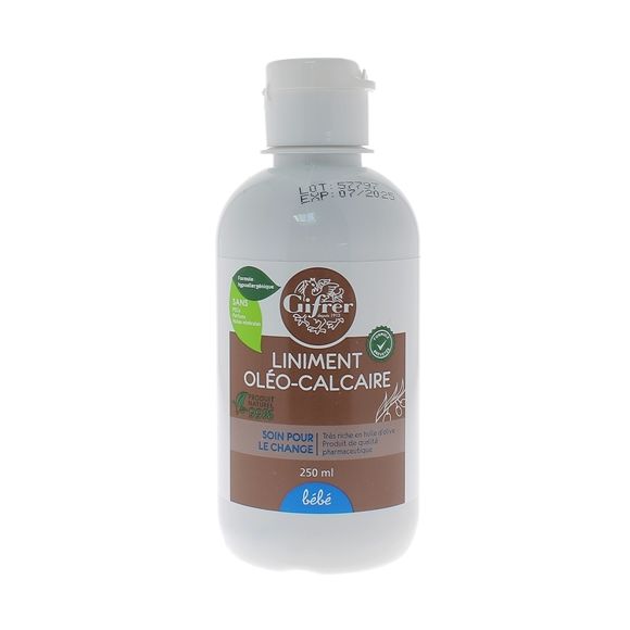 Liniment pour bébé oléo-calcaire Gifrer - flacon de 250ml