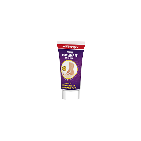 Crème hydratante pour les pieds Mercurochrome - tube de 150 ml