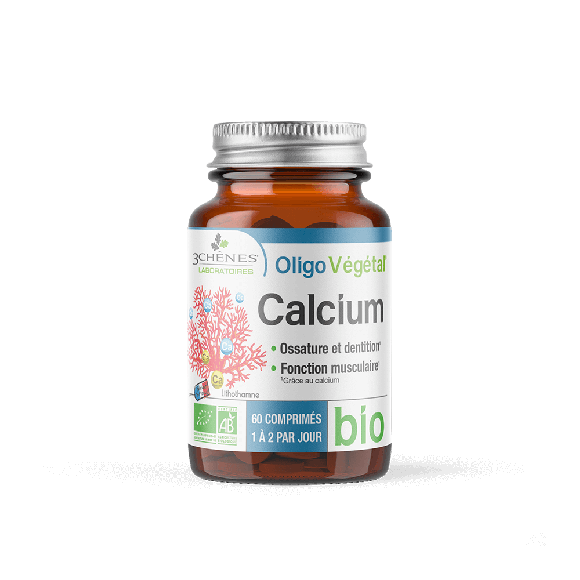 OligoVégétal Calcium bio 3 Chênes - pot de 60 comprimés