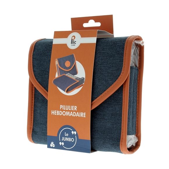 Pilulier hebdomadaire Jumbo tissu Plic - un pilulier
