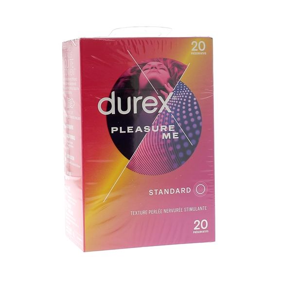 Préservatifs Pleasure Me Durex - boîte de 20 préservatifs