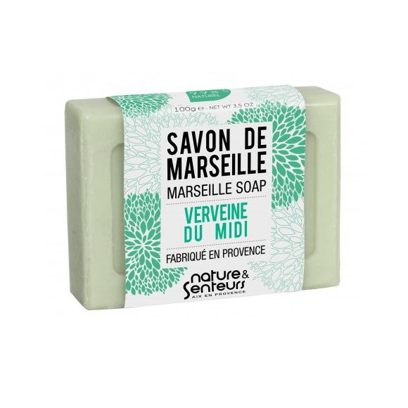 Savon de Marseille verveine du midi Nature & Senteurs - pain de 100 g
