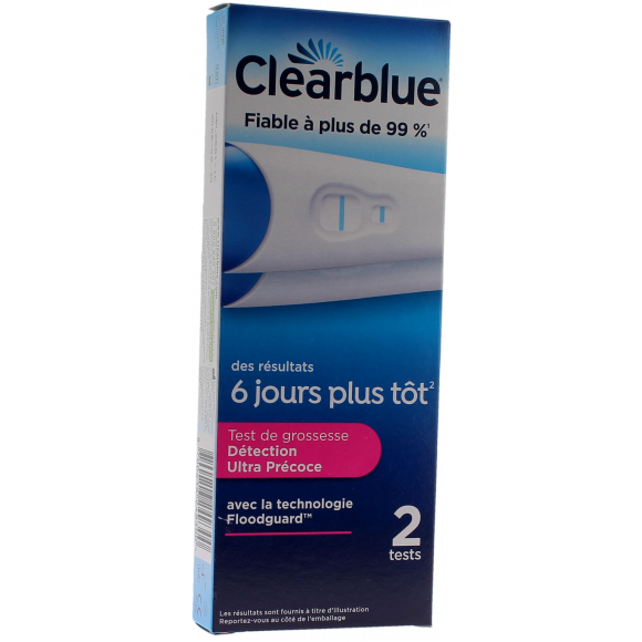 Test de grossesse Clearblue  - boîte de 2 tests