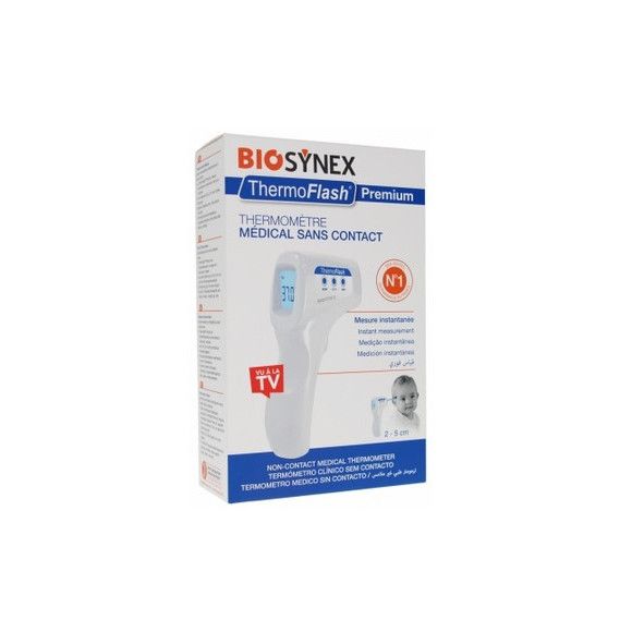 Thermomètre médical sans contact exacto termoflash Biosynex - un thermomètre