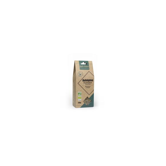 Tisane Aubépine Sommités fleuries relaxation Nat & Form - sachet de 40 g