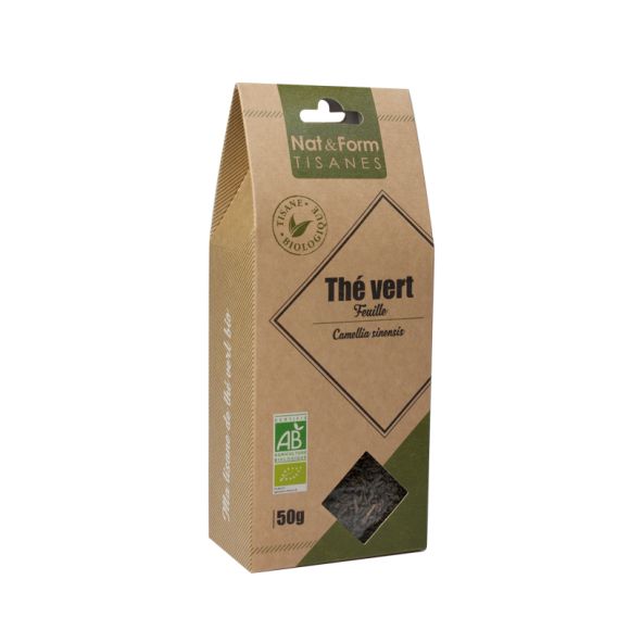 Tisane Thé vert Bio Nat & Form - sachet de 50 g