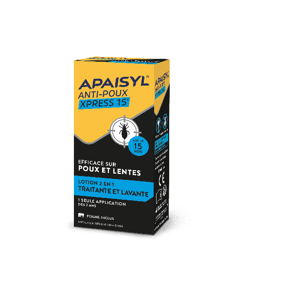 Anti-poux et lentes Apaisyl poux - flacon de 100 ml + peigne