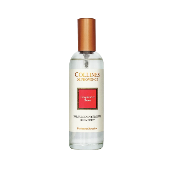 Parfum d'intérieur coquelicot poppy Collines de Provence - spray de 100ml