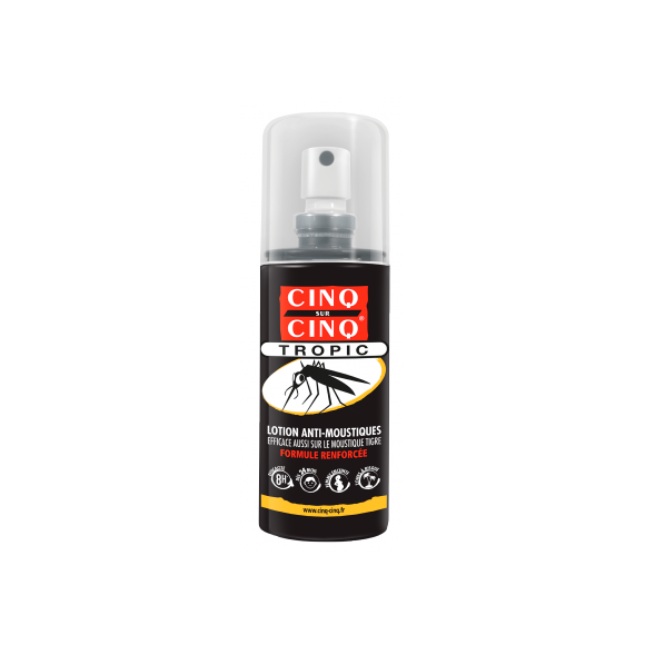 Lotion anti-moustiques tropic Cinq sur cinq - spray de 100 ml