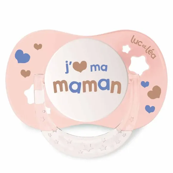 Essentiel sucette collerette confort+ 6/18 mois Luc et Léa - une sucette