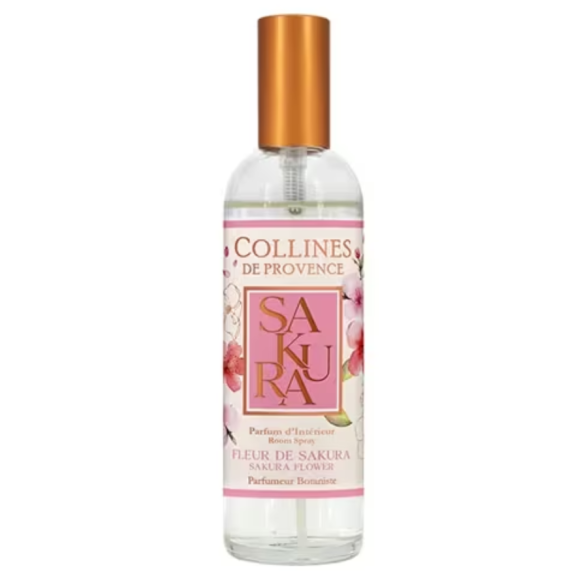 Parfum d'intérieur fleur de sakura Collines de Provence - flacon de 100ml