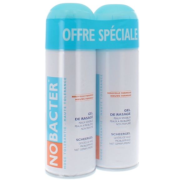 Gel de rasage Nobacter - lot de 2 flacons de 150 ml