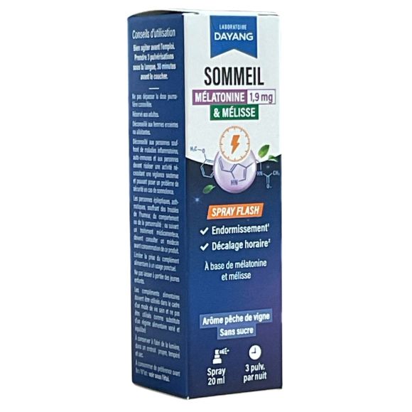 Spray mélatonine 1,9mg Dayang - spray de 20ml