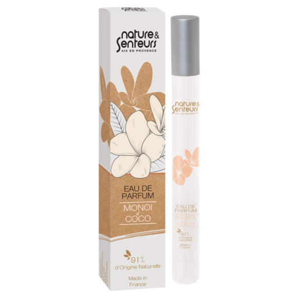 Eau de parfum monoi et coco Nature & senteurs - spray de 15ml
