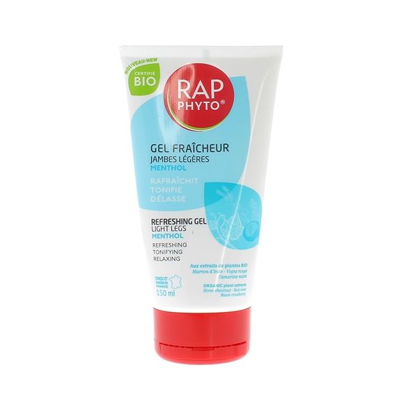 Gel fraicheur Rap Phyto jambes légères bio - tube de 150 ml