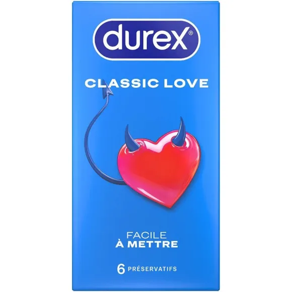 Préservatifs Love Durex - boîte de 6 préservatifs