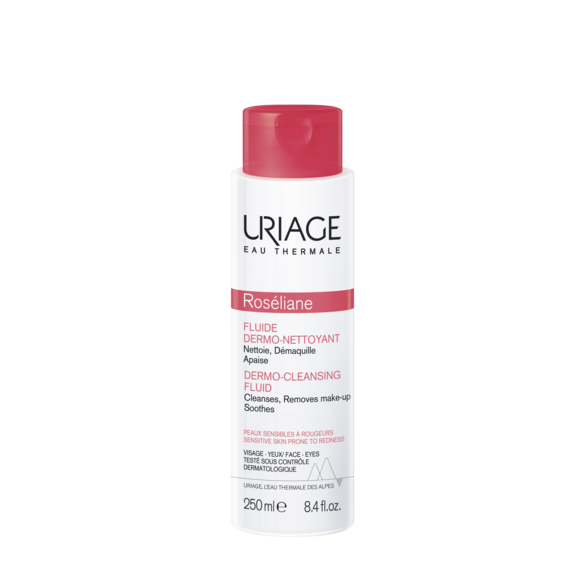 Roséliane Fluide dermo-nettoyant Uriage - flacon de 250 ml