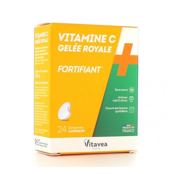 Vitamine C + gelée royale Vitavea - boite de 24 comprimés à croquer