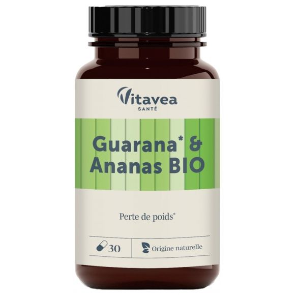 Guarana & Ananas BIO Vitavea - pot de 30 comprimés 