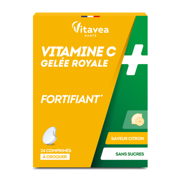 Vitamine C + gelée royale Vitavea - boite de 24 comprimés à croquer