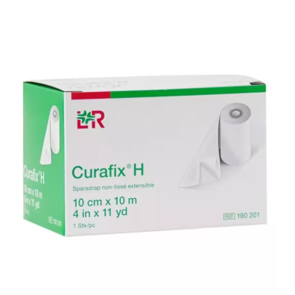 Curafix H sparadrap non-tissé extensible Lohmann & Rauscher - une bande 10cm x 10m 